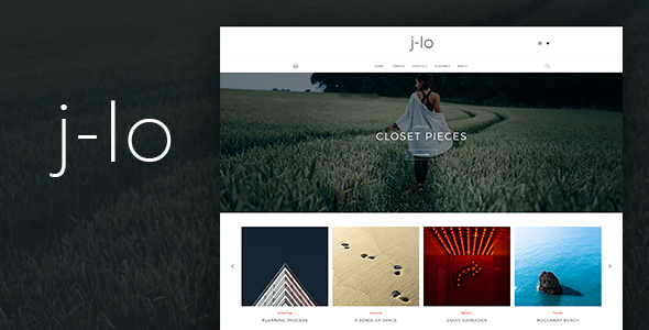 J-lo - Elegant Blogging PSD Template