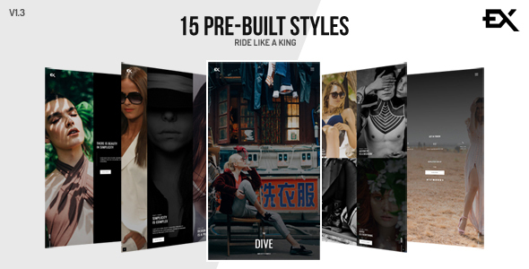 The Dive || Creative One Page Photography / Portfolio Template listing image