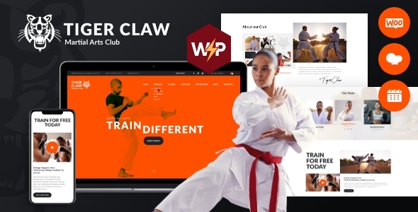 Tiger Claw | Martial Arts School, Karate & Fitness Center WordPress Theme listing image