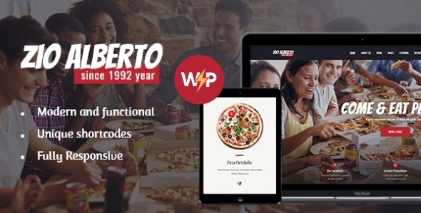 Zio Alberto | Pizza, Burger & Fastfood WordPress Theme