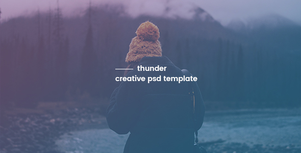 Thunder - Creative PSD Template