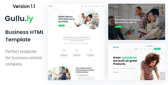 Gullu.ly - Creative Digital Agency & Multipurpose HTML Template product preview