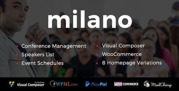 Milano | Event & Conference WordPress Theme