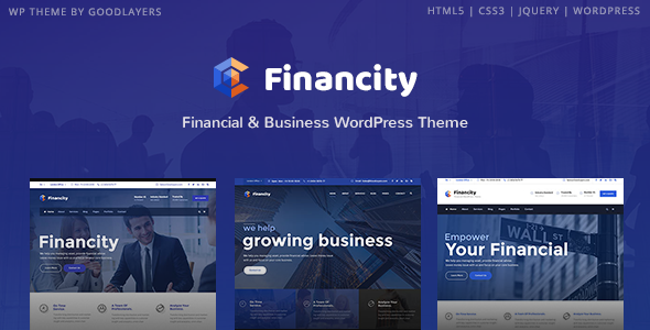 Preview image for Financity - Business / Financial / Finance WordPress
