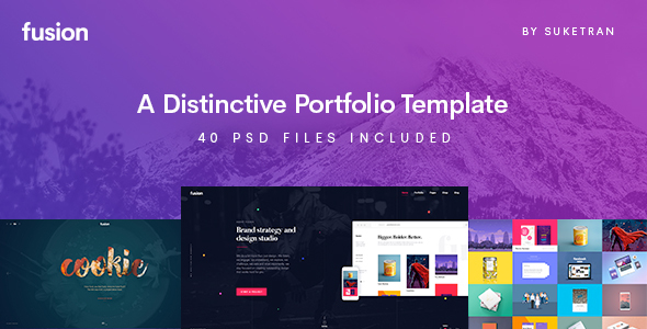 Fusion - A Distinctive Portfolio Template