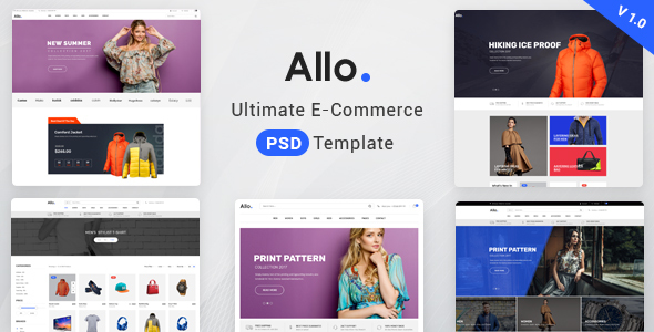 Allo E-Commerce Psd Template