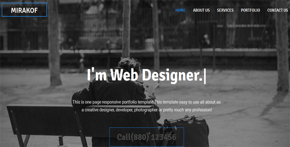 Mirakof - Personal Portfolio Template