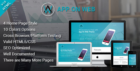 AppOnWeb - App Landing Page Responsive Template