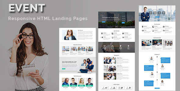 Product preview supplied for EVENT - Multipurpose Responsive HTML Landing Page
