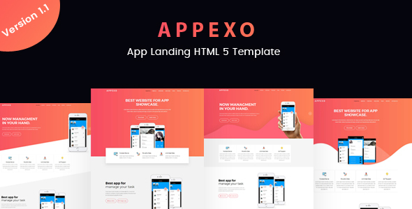 Appexo App Landing Page.