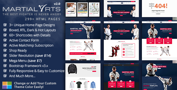 Preview image for MartialArts - Karate HTML Template