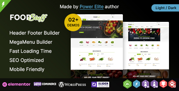 Food Stuff WP - Multipurpose Elementor WooCommerce Theme listing image