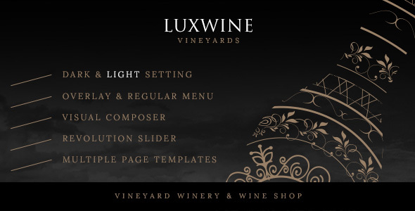 Preview image for Luxwine - Wine WordPress Theme