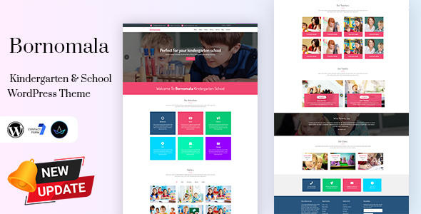 Bornomala - Kindergarten & School WordPress Theme listing image
