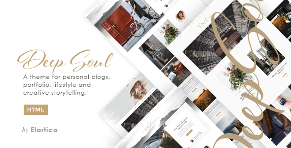 Product preview supplied for Deep Soul - Responsive HTML Blog and Shop Theme