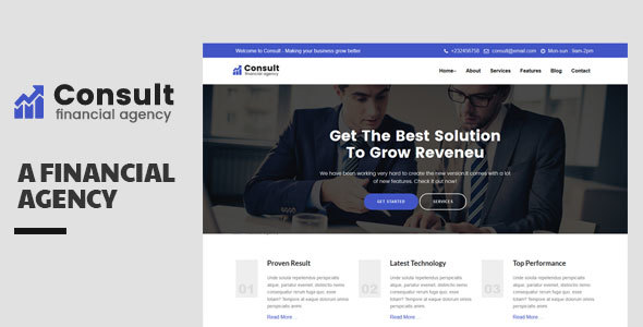 Product preview supplied for Consult-Financial Consulatnce Template
