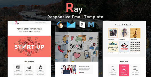 Ray - Multipurpose Responsive Email Template product preview
