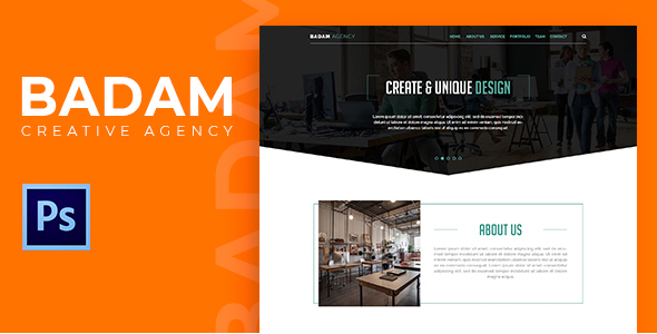 Preview image for Badam - Creative Agency PSD
