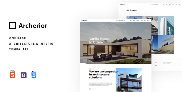 Archerior - Architecture and Interior Template