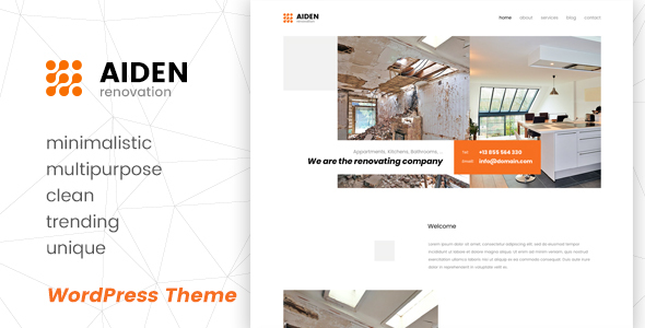 Aiden - Minimalistic Multipurpose WordPress Theme