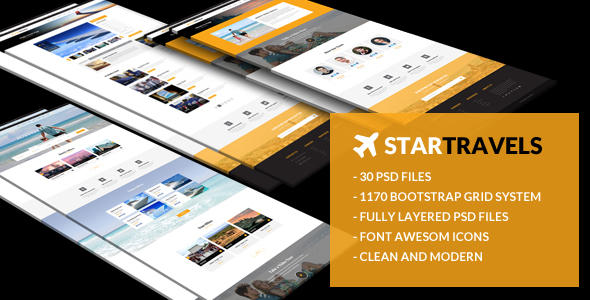 Star Travels - Multipurpose PSD Template