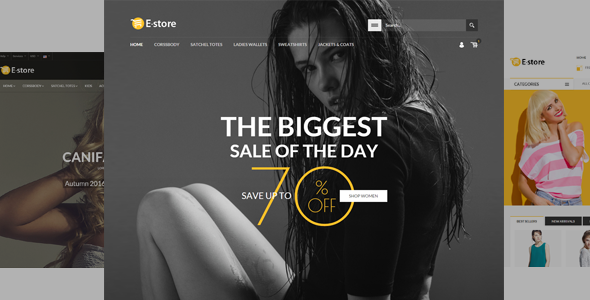 E-Store - Responsive HTML Template product preview
