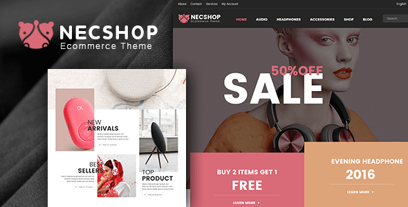 Product preview supplied for Nec Shop - HiTech RTL Responsive Multipurpose WooCommerce WordPress Theme