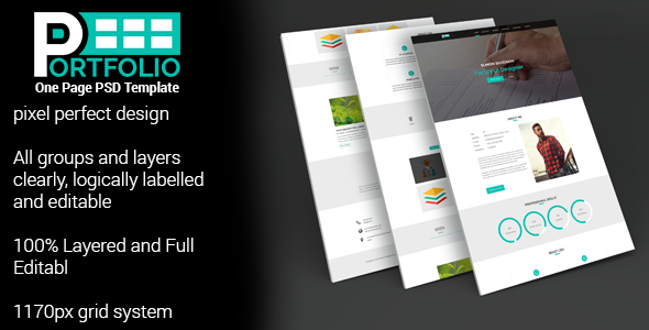 PORTFOLIO One Page PSD Template