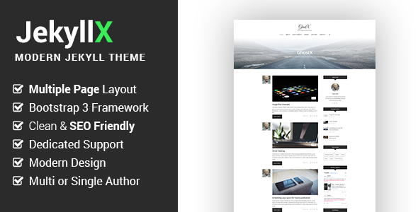 JekyllX - Super Fast Multi-Purpose Jekyll Blog Theme