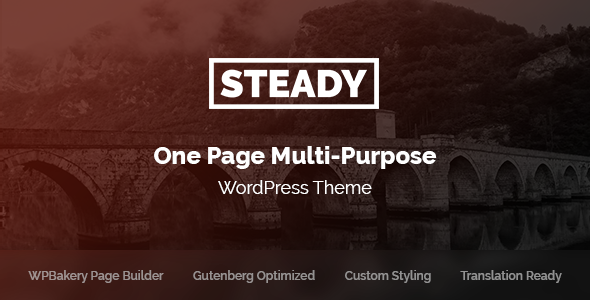 Steady - One Page Multi-Purpose WordPress Theme listing image