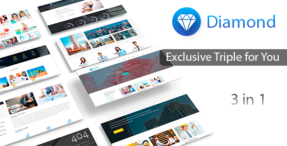Business | Medical | Construction - Responsive Multi-Purpose Template - Diamond