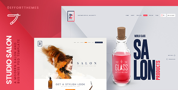 Studio Salon | A Modern Business PSD Template