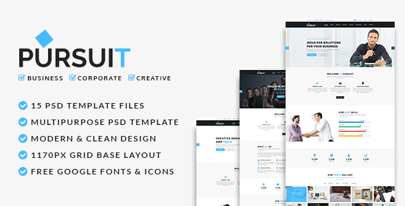 Pursuit - Business, Corporate, Creative PSD Template