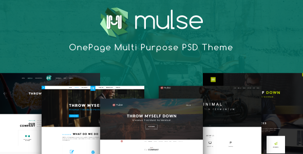 Mulse - Multi Purpose PSD OnePage Template