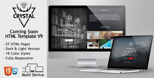 Crystal - Coming Soon Template