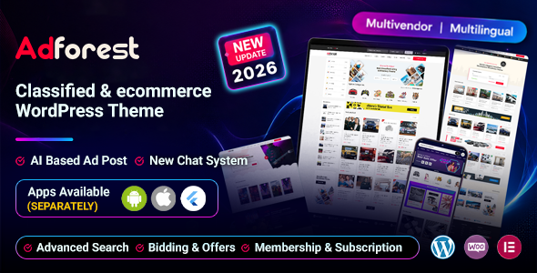 AdForest - Classified Ads WordPress Theme