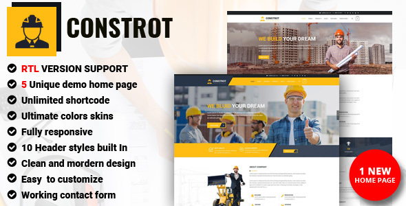 Constrot - Construction & Architecture HTML Template