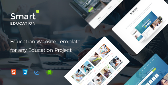 Preview image for Smart Education - Educational, Courses, College, Events Website