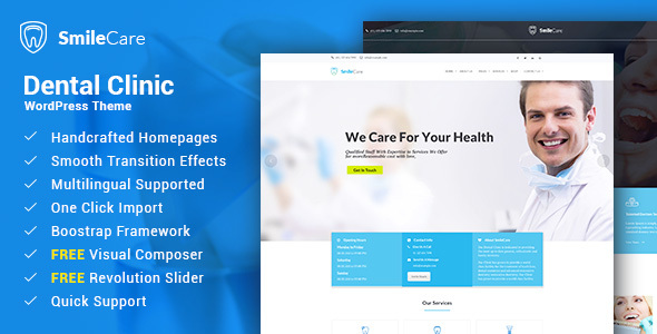 Preview image for Medical & Dentist WordPress Theme