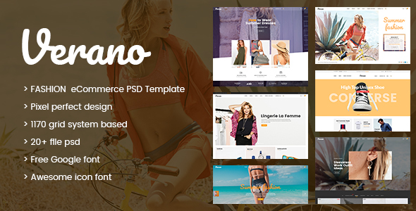 Verona - Ecommerce PSD Template