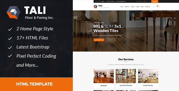 Tali : Floor and Paving Service HTML Template