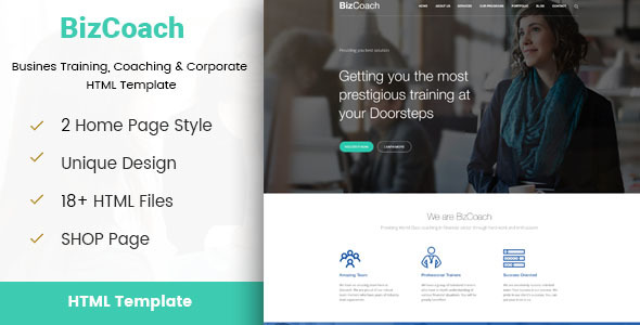 BizCoach - Busines Training, Coaching & Corporate HTML Template