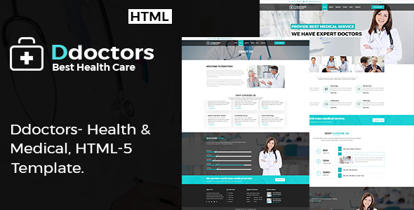 Ddoctors - Health And Medical HTML Template. product preview