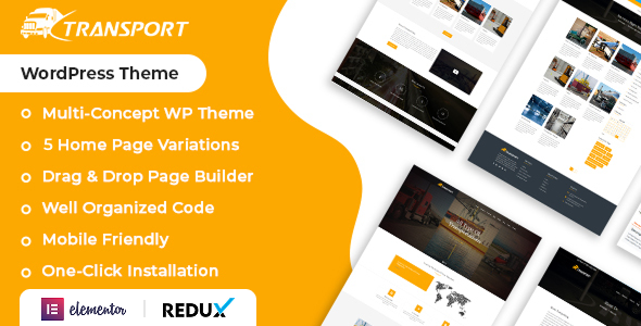 Preview image for Transport & Logistics WordPress Theme