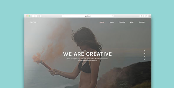 Preview image for Trixter - One Page Psd Template