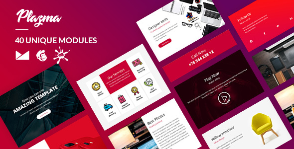 Plazma Email-Template + Online Builder