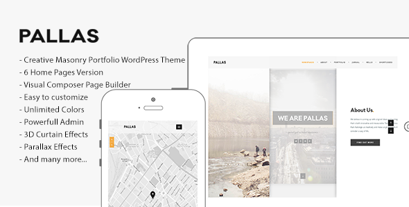 Pallas - Creative Multi-Purpose WordPress Theme listing image