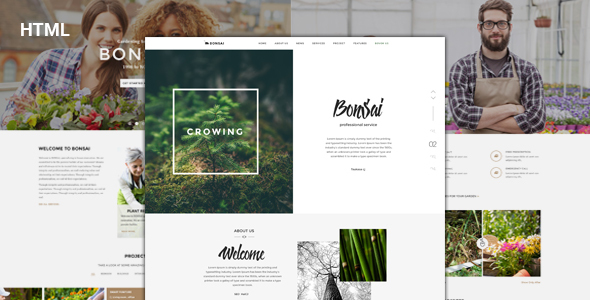 Preview image for Bonsai - Responsive HTML Template for Landscapers & Gardeners