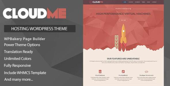 Cloudme Host - WordPress Hosting Theme listing image