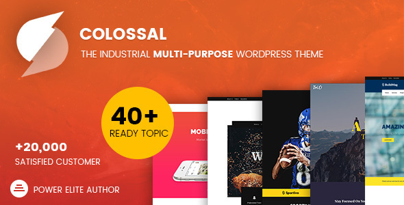 Colossal - Industrial multi-purpose WordPress Theme product preview